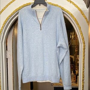 Tommy Bahama Sky Blue Zip-Up Sweater Size M
